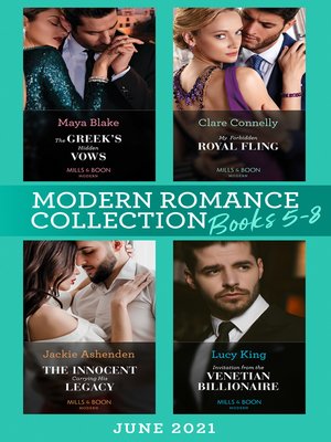 cover image of Modern Romance June 2021 Books 5-8